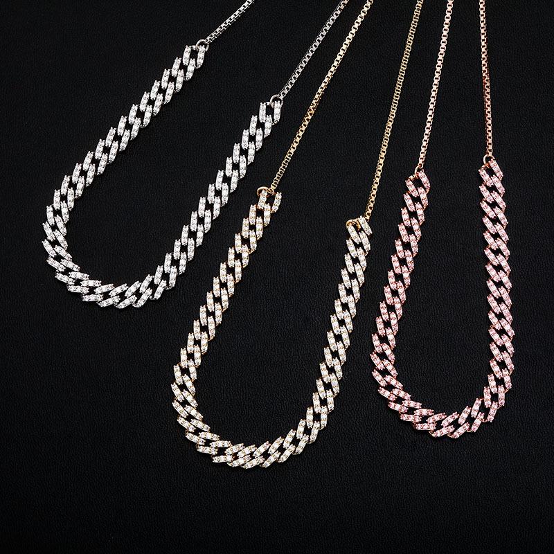 Chains Hip Hop Prong Setting CZ Stone Bling Out Square Cuban Miami Link Chain Chokers Necklaces For Women Fashion Jewelry 
Chains Hip Hop Prong Setting CZ Stone Bling Out Square Cuban Miami Link Chain Chokers Necklaces For Women Fashion Jewelry