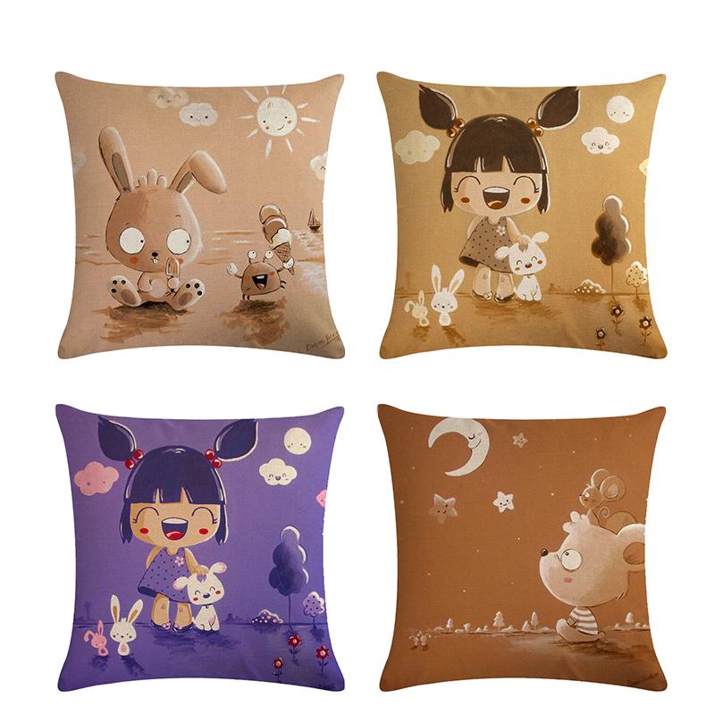 Cartoon Cushion Cover Girl Pattern Pillow Covers Children Gift 45x45cm Cases Bedroom Sofa Decoration Cushion/Decorative
Cartoon Cushion Cover Girl Pattern Pillow Covers Children Gift 45x45cm Cases Bedroom Sofa Decoration Cushion/Decorative