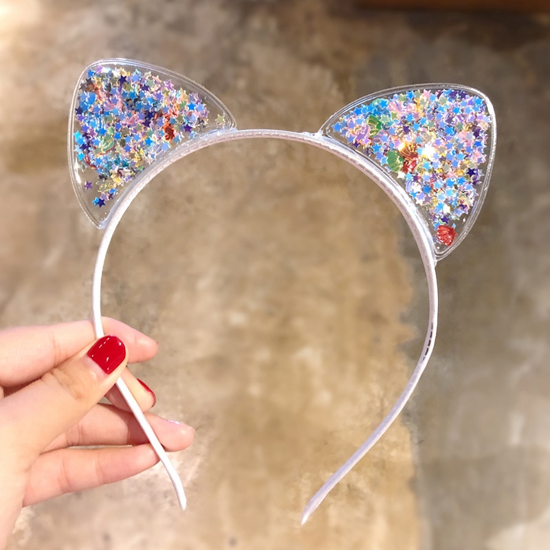 Cute Cat Ears Headband Baby Girls Hairband Korean Children Princess Kids Gift Hairs Band Props Party Girl Hair Accessories 0392
