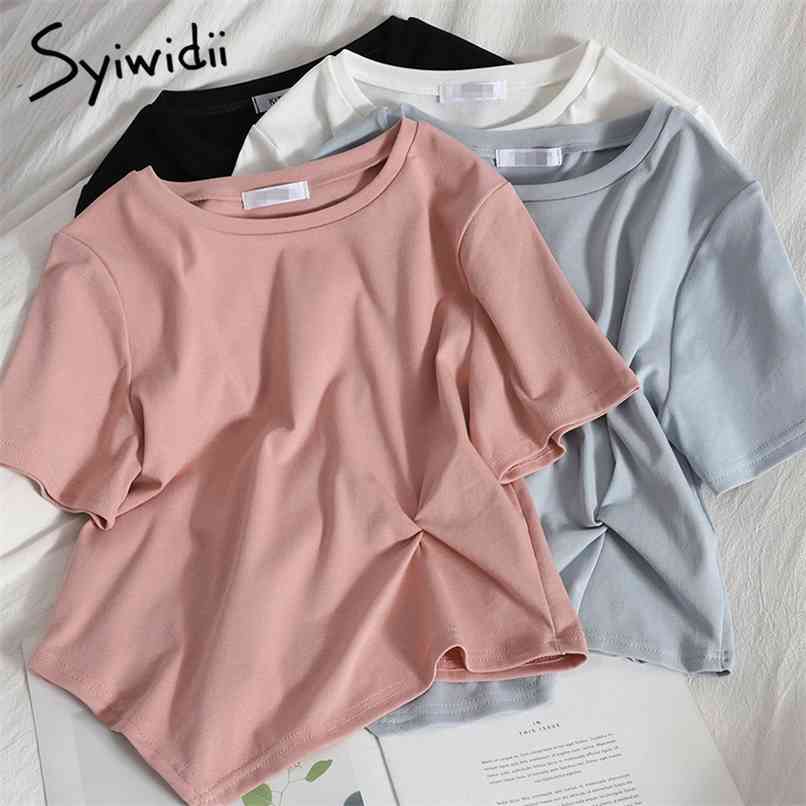 Irregular Woman T Shirts Korean Harajuku Summer Cotton Tops Short Sleeve O Neck Tees Black White Blue Clothes 210607, Pink
Irregular Woman T Shirts Korean Harajuku Summer Cotton Tops Short Sleeve O Neck Tees Black White Blue Clothes 210607, Pink