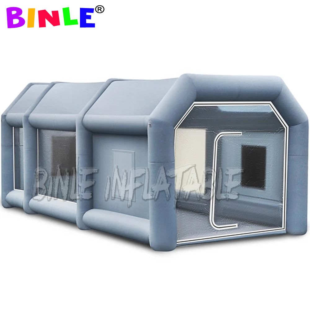 Free door Light Moveable Inflatable Spray Paint Booth for Car with Filter System inflatables giant bus workstation sprays booths Ftcar Paints Commerci