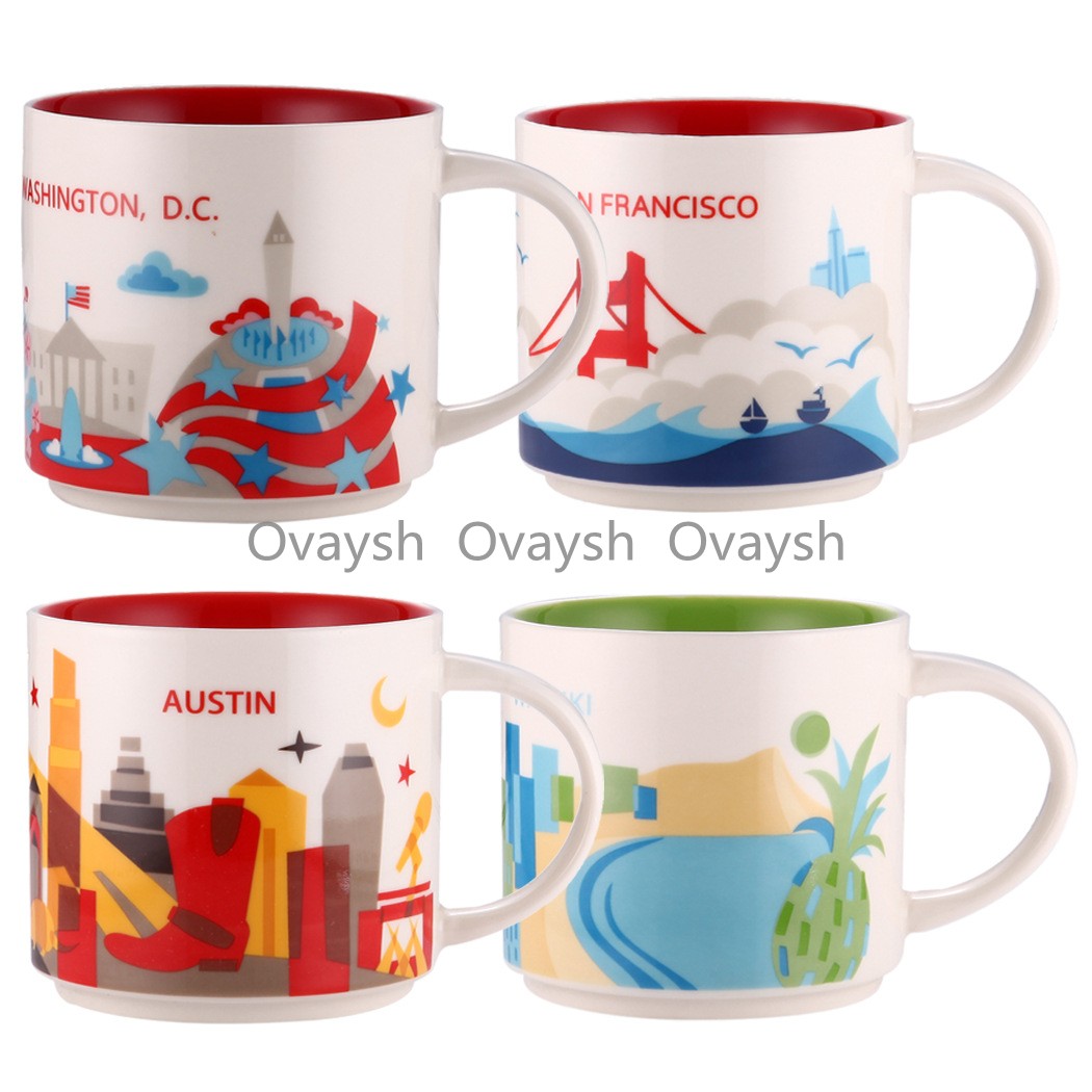 14oz Capacity Ceramic Starbucks Mug American Cities Coffee Cup with Box New York City, Various
14oz Capacity Ceramic Starbucks Mug American Cities Coffee Cup with Box New York City, Various