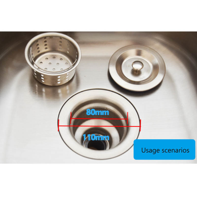 1 pcs Stainless Steel Bathroom supplies Waste Bin Filter Stopper Kitchen Gadgets Pool Basket Water Funnel Sink Basin Strainers