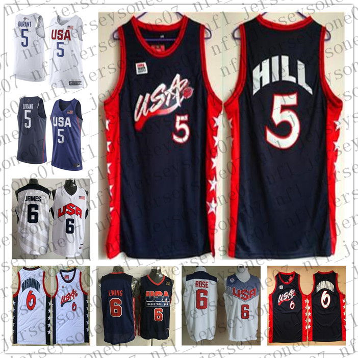 Custom Team Mens women youth USA 5 Stephon Marbury 6 LeBron James 2016 Dream Team Stitched white blue Throwback City Basketball jersey
Custom Team Mens women youth USA 5 Stephon Marbury 6 LeBron James 2016 Dream Team Stitched white blue Throwback City Basketball jersey