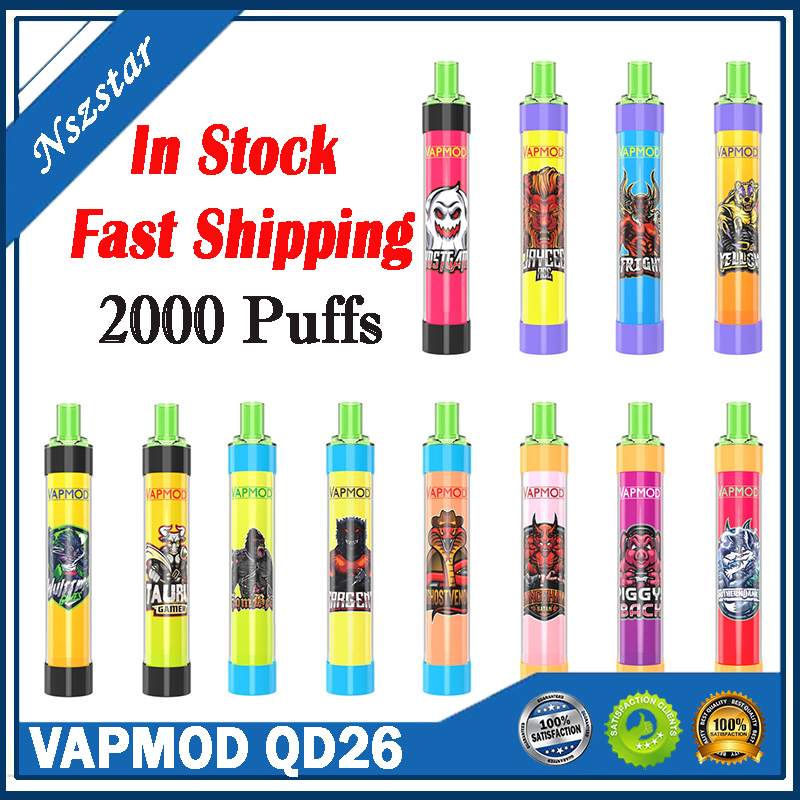 Vapmod QD26 RGB Flash Electronic Cigarettes Disposable Pod Device Kit With 2000 Puffs and Prefilled 6ml Cartridge Vape Pen
Vapmod QD26 RGB Flash Electronic Cigarettes Disposable Pod Device Kit With 2000 Puffs and Prefilled 6ml Cartridge Vape Pen
