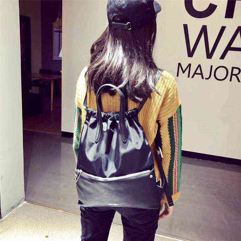 Drawstring Backpack String Bag Waterproof Sackpack Cinch Sack Gymsack Y1105