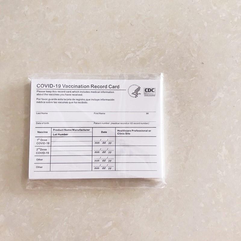 CDC Immunization Cards 4*3 Inches (10*7.6cm) Business Card Files Laminating Supplies Waterproof Protector Holder Bags On Sale replacement in case
CDC Immunization Cards 4*3 Inches (10*7.6cm) Business Card Files Laminating Supplies Waterproof Protector Holder Bags On Sale replacement in case