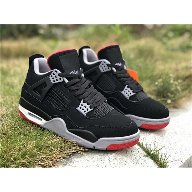 Top Authentic OG 4 Bred Black Cement Red White 4S IV Man Woman Basketball Shoes Sports Sneakers With Original Box 308497-060
Top Authentic OG 4 Bred Black Cement Red White 4S IV Man Woman Basketball Shoes Sports Sneakers With Original Box 308497-060