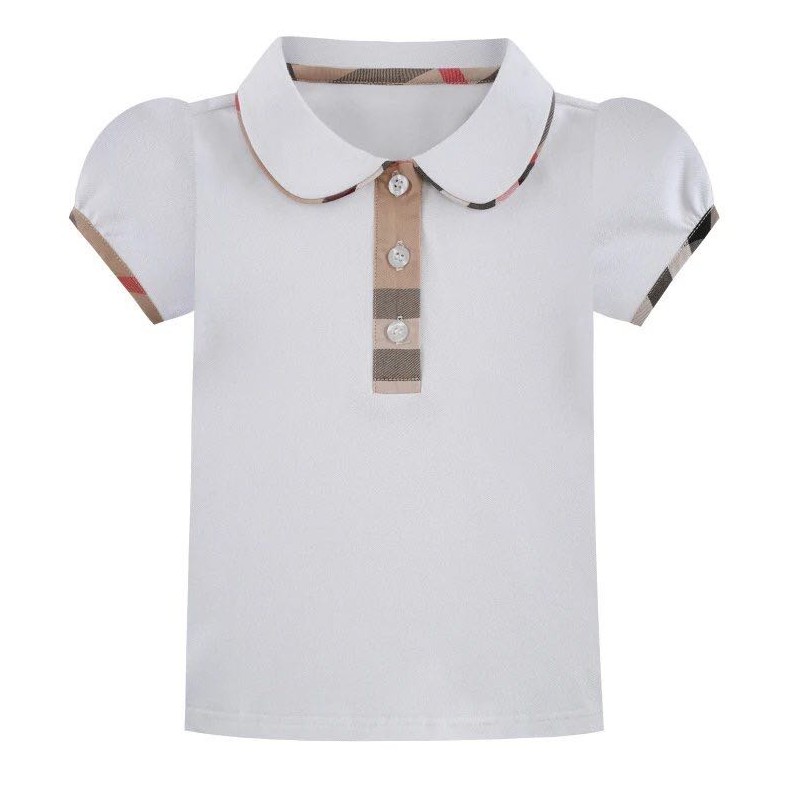 Summer Baby Girls T-shirts Cotton Girl Turn-Down Collar T-shirt Preppy Style Kids Short Sleeve Tops Tees Children Casual T Shirt, White
Summer Baby Girls T-shirts Cotton Girl Turn-Down Collar T-shirt Preppy Style Kids Short Sleeve Tops Tees Children Casual T Shirt, White