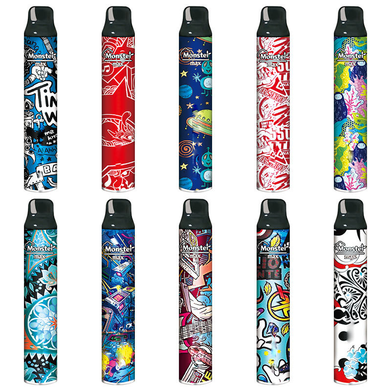 2500 puffs Monster Max disposable vape pen electronic cigarette with fashion design and big capacity pod kit
2500 puffs Monster Max disposable vape pen electronic cigarette with fashion design and big capacity pod kit