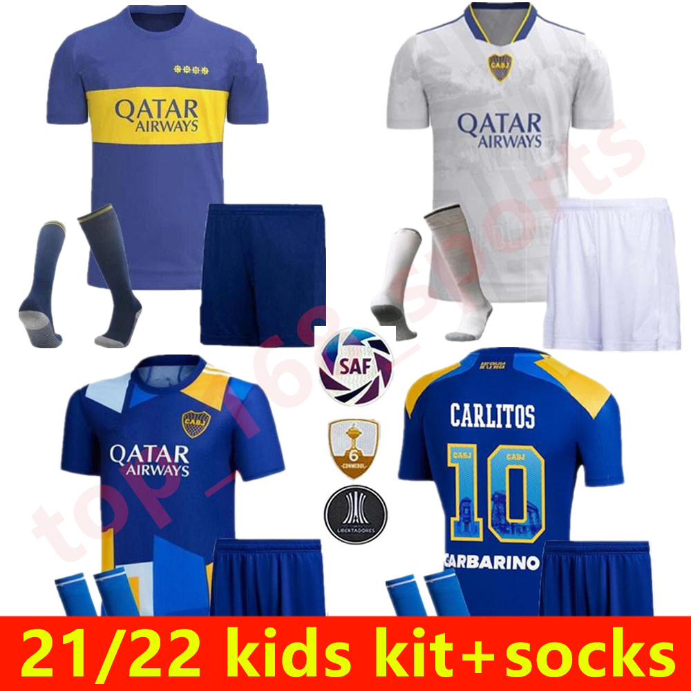 21 22 Boca Juniors Home soccer jersey Bombonera 2021 2022 CARLITOS PEREZ DE ROSSI TEVEZ PAVON football shirt men kids kits uniform sets, Black;yellow
21 22 Boca Juniors Home soccer jersey Bombonera 2021 2022 CARLITOS PEREZ DE ROSSI TEVEZ PAVON football shirt men kids kits uniform sets, Black;yellow