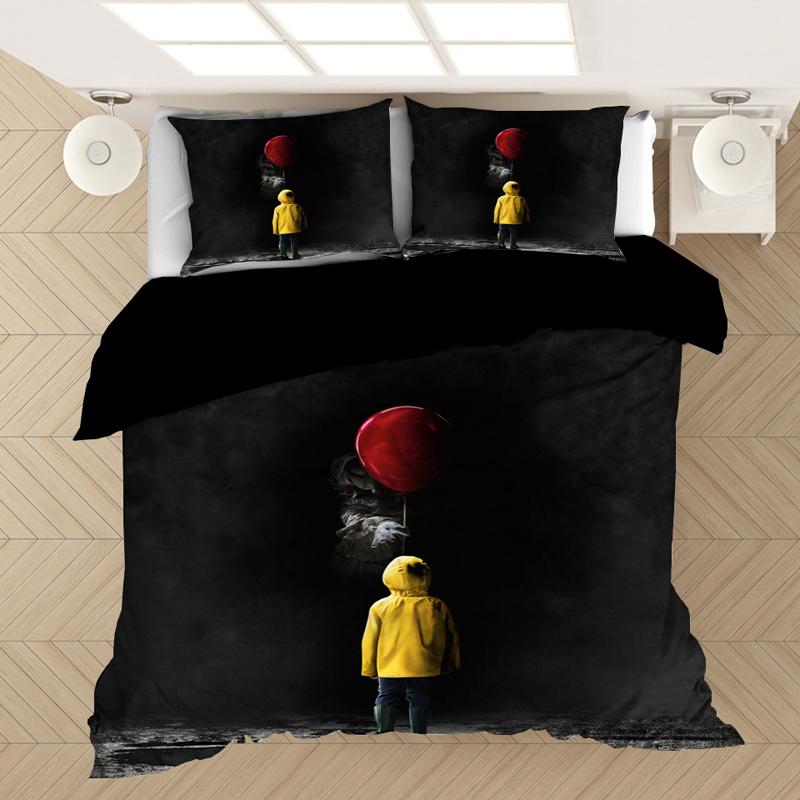 Stephen King's It 3D Bedding Set Duvet Covers Horror Movie Clown Series Comforter Sets Bedclothes Bed Linen(NO Sheet
Stephen King's It 3D Bedding Set Duvet Covers Horror Movie Clown Series Comforter Sets Bedclothes Bed Linen(NO Sheet