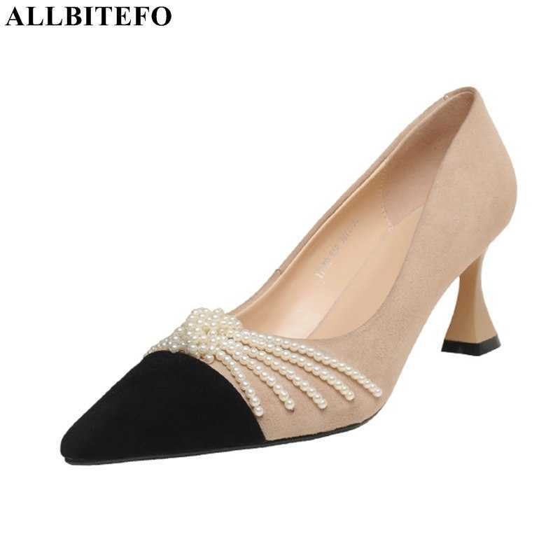 ALLBITEFO Size:34-43 genuine leather Pearl sexy high heels shoes wedding woemn shoes autumn/spring women heels shoes stiletto 210611, As picture
ALLBITEFO Size:34-43 genuine leather Pearl sexy high heels shoes wedding woemn shoes autumn/spring women heels shoes stiletto 210611, As picture
