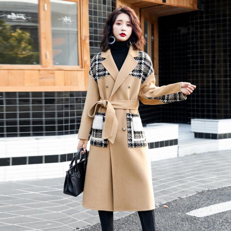 Women' Wool & Blends KMETRAM Winter Jacket Women Fashion Woolen Coat Female Korean Long Vintage Windbreaker Manteau Femme MY4948, Black
Women' Wool & Blends KMETRAM Winter Jacket Women Fashion Woolen Coat Female Korean Long Vintage Windbreaker Manteau Femme MY4948, Black