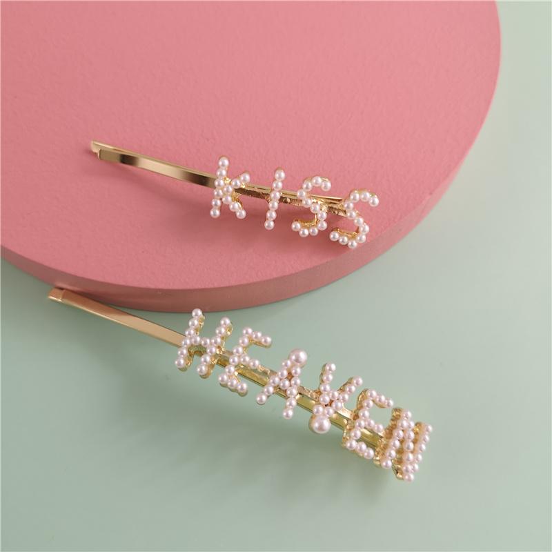 Hair Clips & Barrettes FASHIONSNOOPS Korean Simulated Pearl Letters Kiss Heaven Women Clip Hairgrips Accessories Girls Jewelry, Golden;silver
Hair Clips & Barrettes FASHIONSNOOPS Korean Simulated Pearl Letters Kiss Heaven Women Clip Hairgrips Accessories Girls Jewelry, Golden;silver