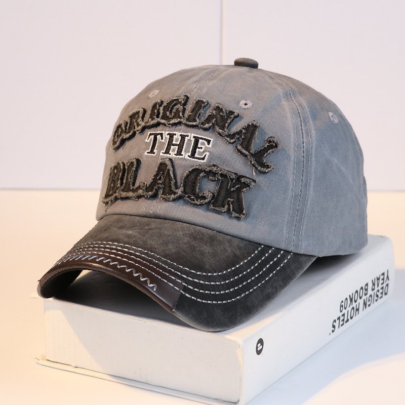 men sun hat fashion trend retro cap Hip hop personality women casual denim designer baseball caps street travel original the black letter hats, Blue;gray
men sun hat fashion trend retro cap Hip hop personality women casual denim designer baseball caps street travel original the black letter hats, Blue;gray
