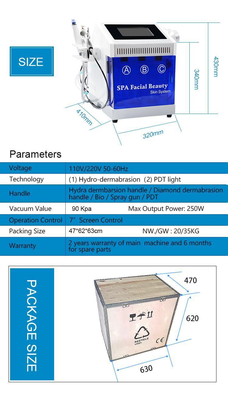 High quality Hydro Facial Hydra Microdermabrasion Skin Suction Device Ultrasound Peeling Treatment BIO-Lifting Care Equipment