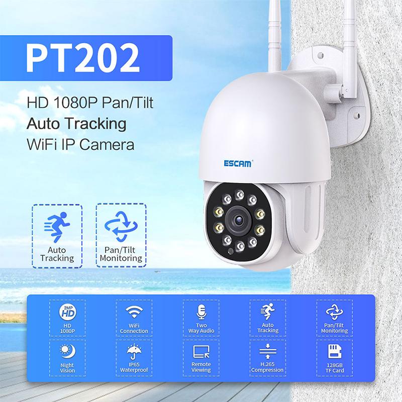 Cameras ESCAM 1080P HD Wifi IP Camera Outdoor Wireless PTZ Motion Detection Smart Home Security Video CCTV Surveillance Cam
Cameras ESCAM 1080P HD Wifi IP Camera Outdoor Wireless PTZ Motion Detection Smart Home Security Video CCTV Surveillance Cam