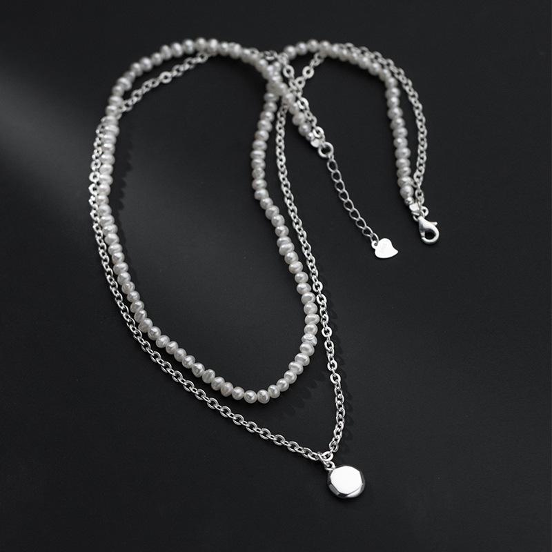 Pendant Necklaces 100% 925 Sterling Silver Necklace Female Korean Luxury Temperament Double Pearl Neck Jewelry Engagement Wedding Gift
Pendant Necklaces 100% 925 Sterling Silver Necklace Female Korean Luxury Temperament Double Pearl Neck Jewelry Engagement Wedding Gift