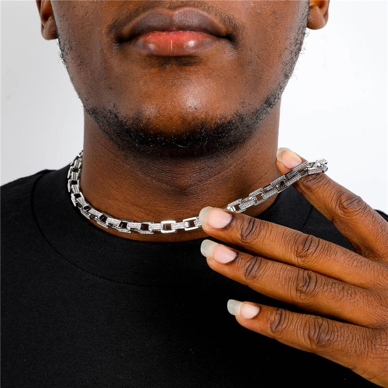 Chains Hip Hop 7MM Box Brass Copper Cubic Chain Necklaces Zircon CZ Necklace Bling For Men Women Jewelry 
Chains Hip Hop 7MM Box Brass Copper Cubic Chain Necklaces Zircon CZ Necklace Bling For Men Women Jewelry