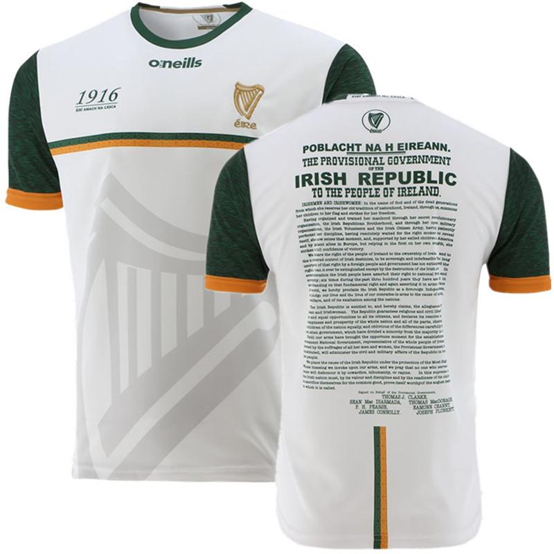 New 1916 Commemoration Jersey White 1916 IRELAND Ãirà Amach na Cásca Easter Rising TRAINING RUGBY JERSEY size S--5XL, Black
New 1916 Commemoration Jersey White 1916 IRELAND Ãirà Amach na Cásca Easter Rising TRAINING RUGBY JERSEY size S--5XL, Black