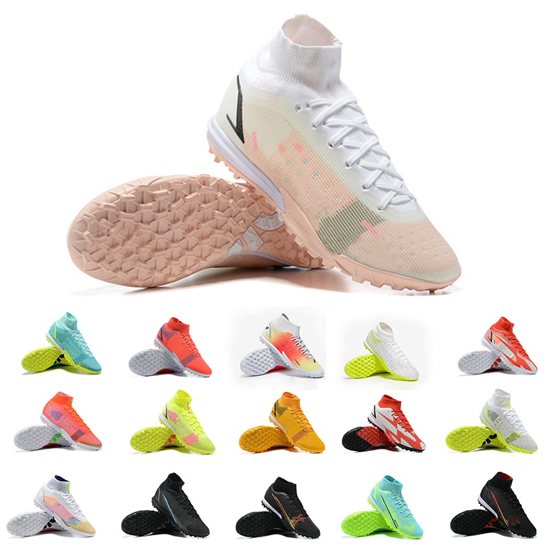 Soccer Shoes Mercurial Superfly 8 VIII Pro TF Silver Safari Cleats Spectrum Prism Impulse Renew Dragonfly CR7 Spark Positivity Dream Speed 4 Football Boots, Color 4 
Soccer Shoes Mercurial Superfly 8 VIII Pro TF Silver Safari Cleats Spectrum Prism Impulse Renew Dragonfly CR7 Spark Positivity Dream Speed 4 Football Boots, Color 4
