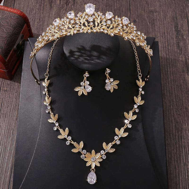 Earrings & Necklace 3 Pieces Bridal Jewelry Sets Zircon Set Wedding Dress Neckwear 3A CZ Women HQ0266, Silver
Earrings & Necklace 3 Pieces Bridal Jewelry Sets Zircon Set Wedding Dress Neckwear 3A CZ Women HQ0266, Silver