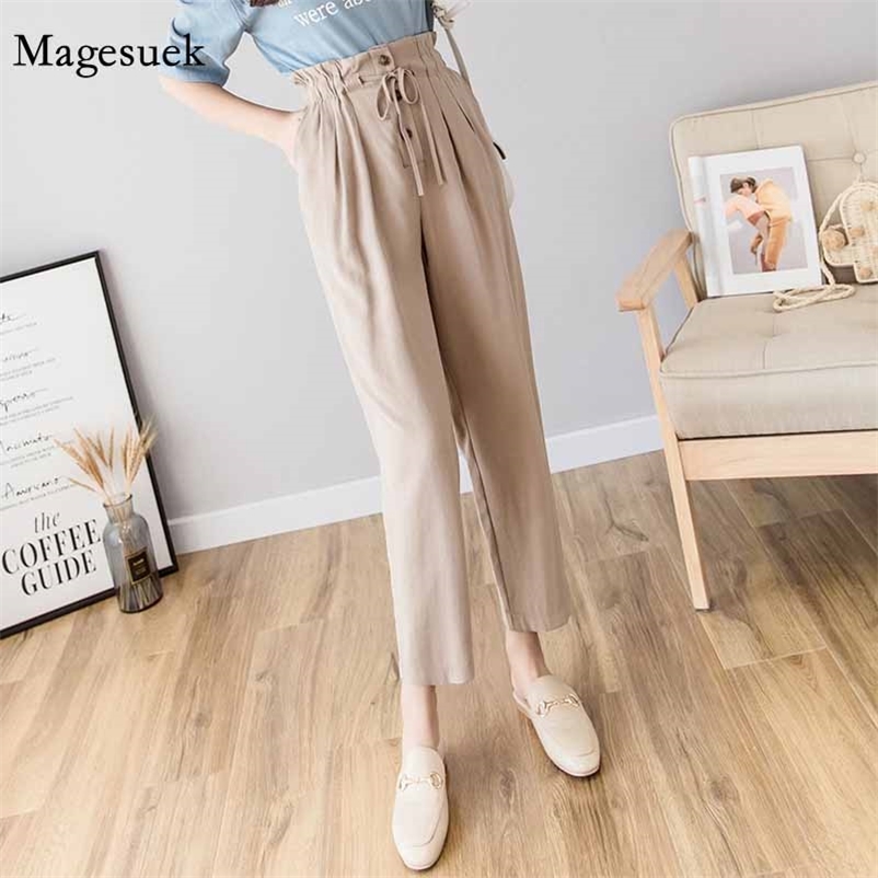 Fashion High Waist Pants Slim Thin Clothing Solid Wild Female Pantalon Women' Harem Loose Casual Trousers 11306 210518, Denim blue
Fashion High Waist Pants Slim Thin Clothing Solid Wild Female Pantalon Women' Harem Loose Casual Trousers 11306 210518, Denim blue