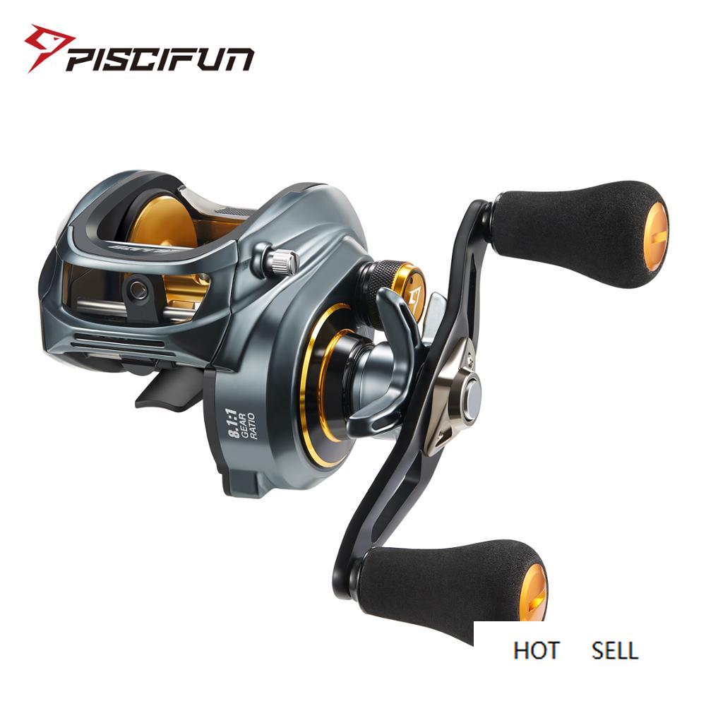 Piscifun Alijoz 300 Low Profile Baitcasting Fishing Reel 15KG Max Drag 8+1 Bearings Saltwater Casting Reel Power / Double Handle
Piscifun Alijoz 300 Low Profile Baitcasting Fishing Reel 15KG Max Drag 8+1 Bearings Saltwater Casting Reel Power / Double Handle