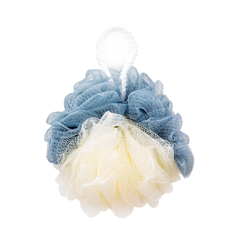Large Soft Bath Ball Shower Loofah Sponge Pouf Puff Mesh Foaming Skin Cleaner Cleaning Tools Spa Body Scrubber Bathroom Accessories Color Matching JY0