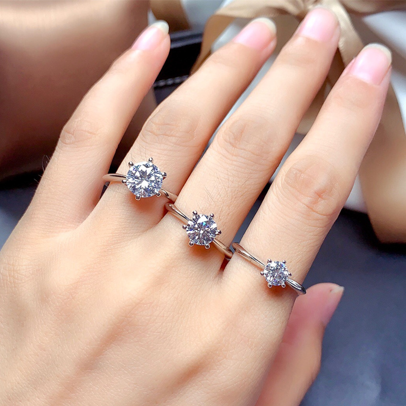 Moissanite Ring Real 925 Sterling Silver Jewelry for Women Wedding Anniversary Gift 05CT 1CT 2CT Lab Diamond with Certificate
Moissanite Ring Real 925 Sterling Silver Jewelry for Women Wedding Anniversary Gift 05CT 1CT 2CT Lab Diamond with Certificate