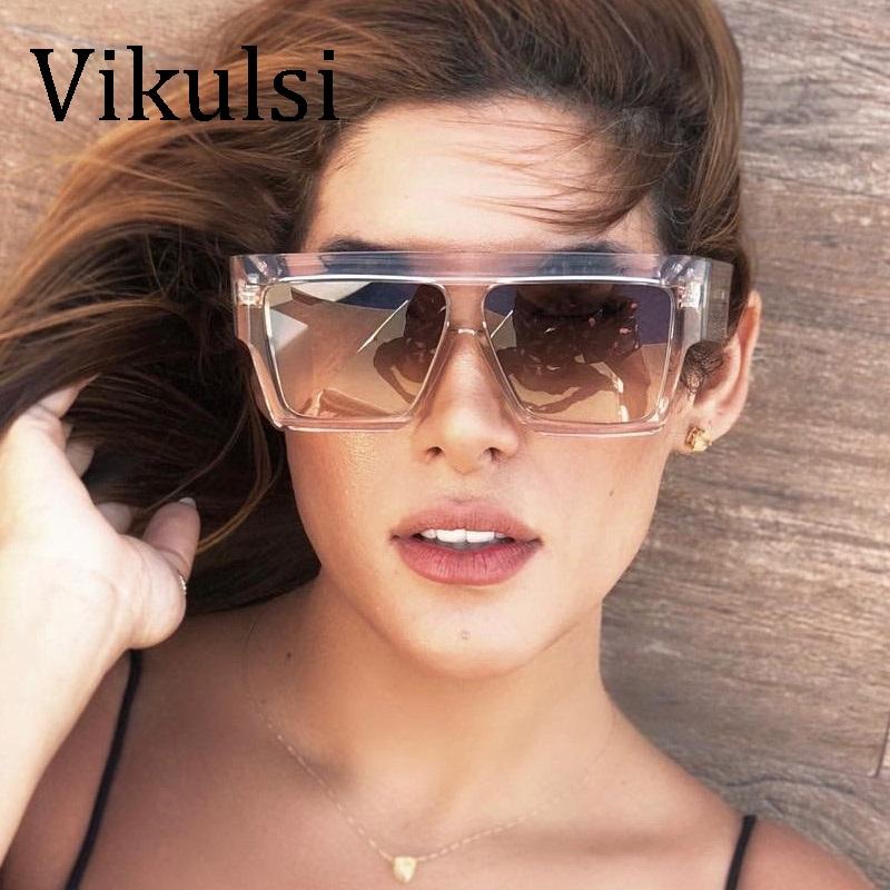 Sunglasses Vintage Brown Women Fashion Oversized Square Sun Glasses For Men Big Frame Unisex Eyeglasses Retro, White;black
Sunglasses Vintage Brown Women Fashion Oversized Square Sun Glasses For Men Big Frame Unisex Eyeglasses Retro, White;black