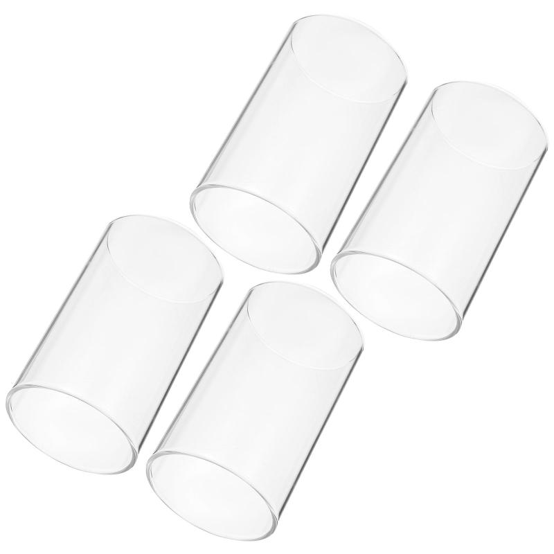 

Lamp Covers & Shades 4Pcs Set Decorative Glass Candle Cover Creative Aroma Cup Adorn Wedding Decor