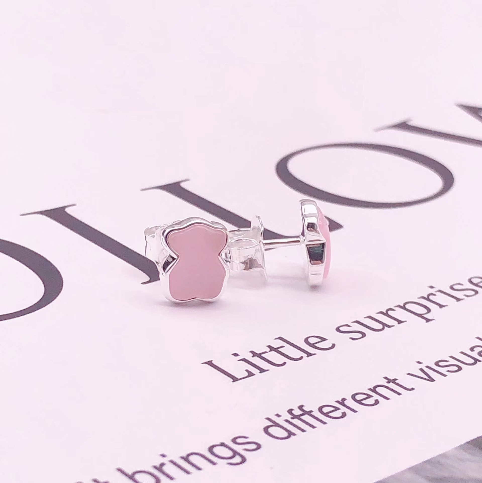 925 Sterling Silve Blue Stone Pink Stone Classic Bear Earrings DIY Charms Fit Original beads Charm Earrings Fashion Women Wedding Engagement, Golden;silver
925 Sterling Silve Blue Stone Pink Stone Classic Bear Earrings DIY Charms Fit Original beads Charm Earrings Fashion Women Wedding Engagement, Golden;silver