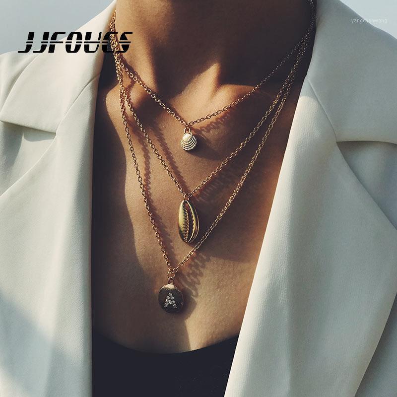 Multi-layer Gold Color Chain Shell Choker Necklace Women Vintage Crystal Letter Pendant Necklaces 2021 Accessories Gifts Chains
Multi-layer Gold Color Chain Shell Choker Necklace Women Vintage Crystal Letter Pendant Necklaces 2021 Accessories Gifts Chains