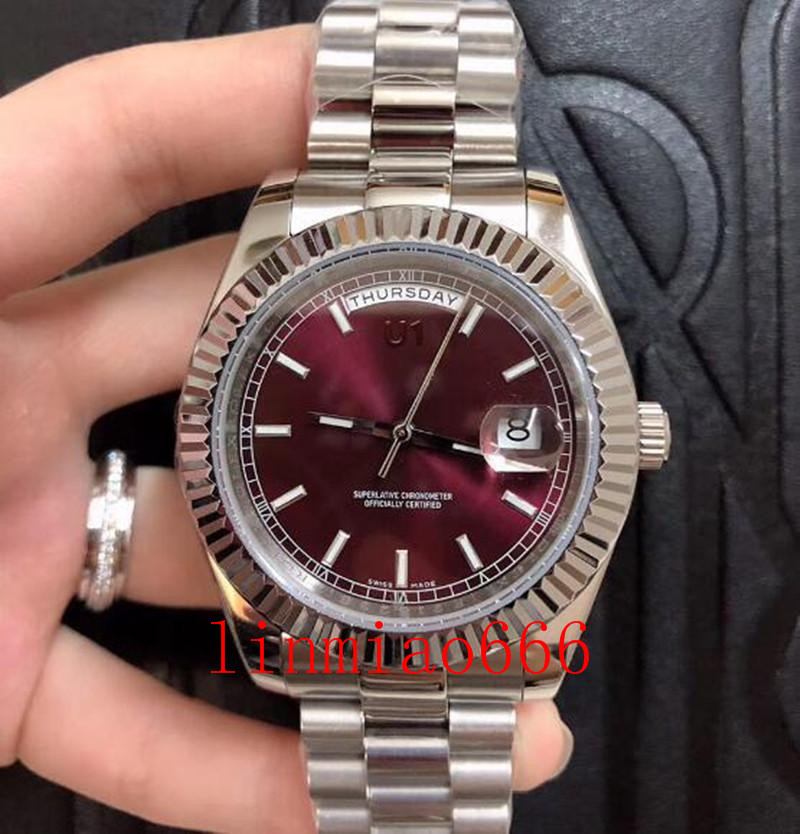2021 stainless steel bracelet mens watches 40mm white dial watch scratch resistant sapphire crystal automatic wristwatches, Slivery;brown
2021 stainless steel bracelet mens watches 40mm white dial watch scratch resistant sapphire crystal automatic wristwatches, Slivery;brown
