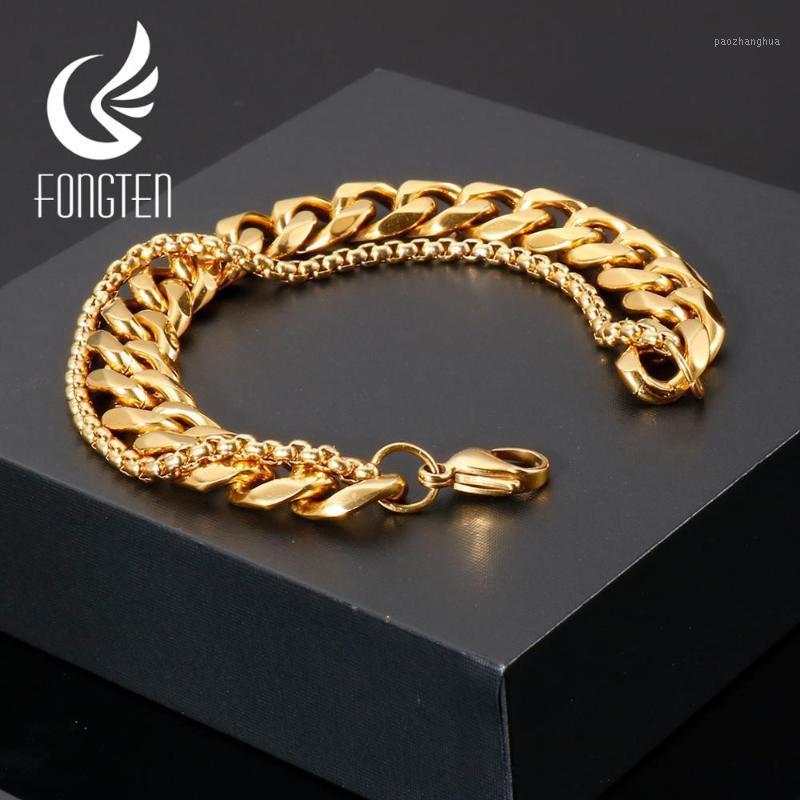 Link, Chain Fongten Double Layered Link Bracelet Punk Stainless Steel Curb Adjustable Fashion Jewelry For Men And Women, Black
Link, Chain Fongten Double Layered Link Bracelet Punk Stainless Steel Curb Adjustable Fashion Jewelry For Men And Women, Black