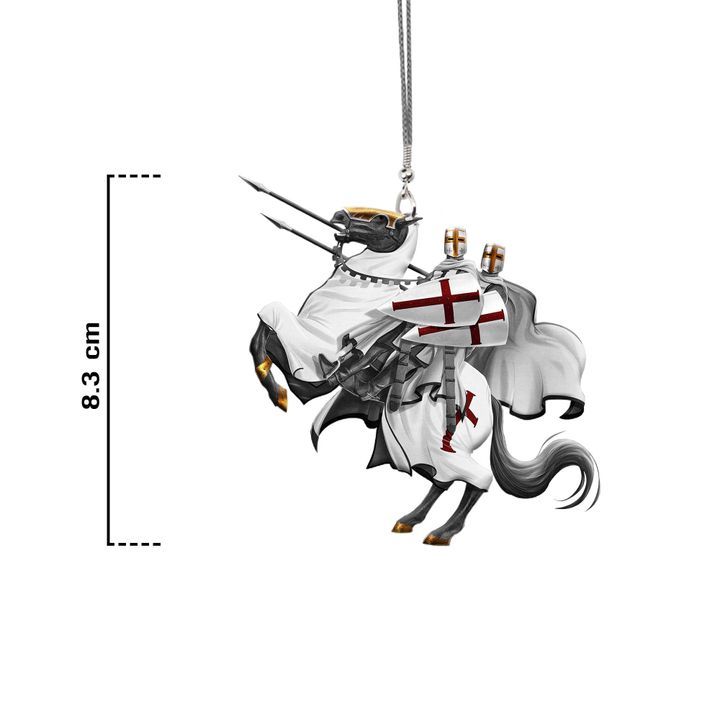 New Knight Templar Riding Horse Hanging Ornament Interior Car Pendant Home Room Decor Accessories