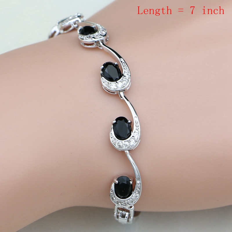 Silver 925 Bridal Jewelry Sets Pearls Beads For Women Wedding Drop Earrings Necklace Ring Natural Black Zircon, Mixed colors
Silver 925 Bridal Jewelry Sets Pearls Beads For Women Wedding Drop Earrings Necklace Ring Natural Black Zircon, Mixed colors
