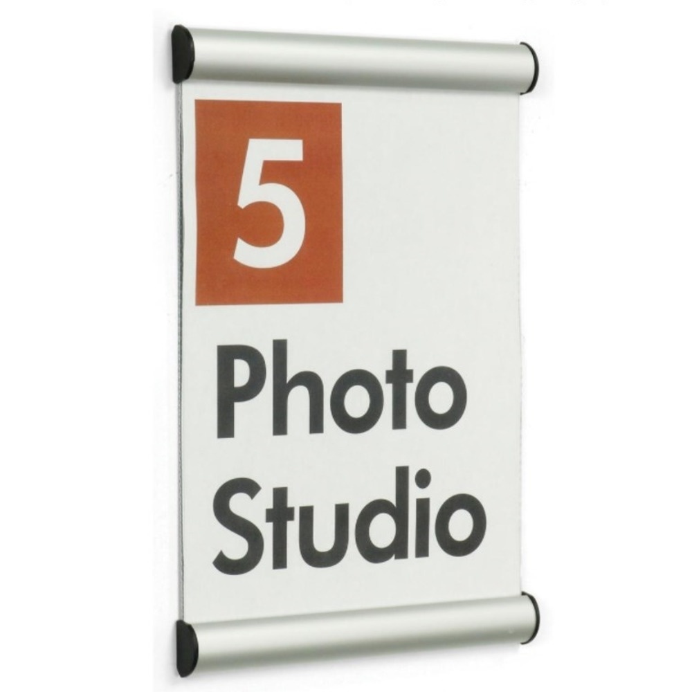 Adhesive Wall Holder Door Snap Frame Office Directory s Sleeve Case Wayfinding Signage Plate