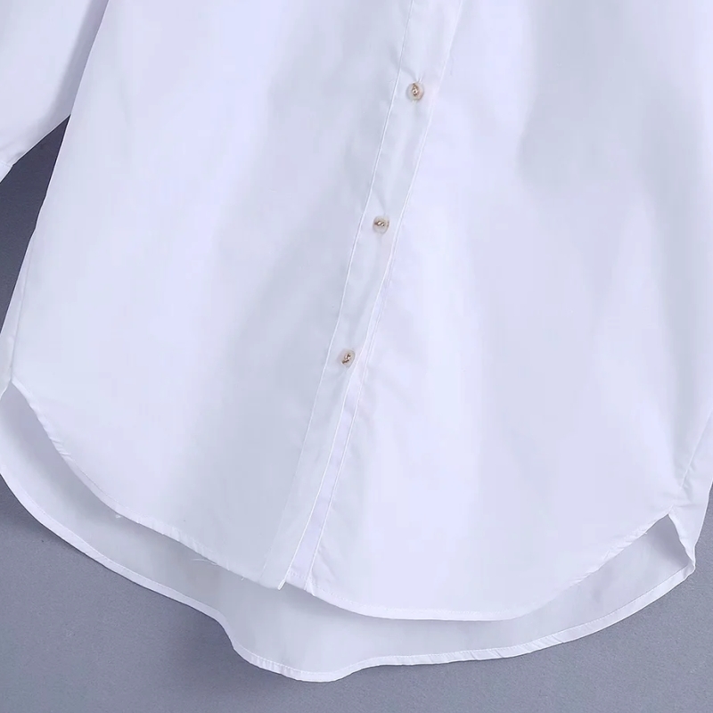 Spring Women V Neck Cascading Ruffle Loose White Shirt Female Long Sleeve Blouse Casual Lady Tops Blusas S8619 210430