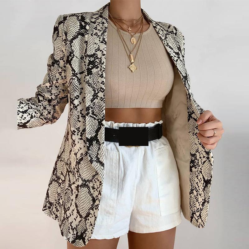 GetSpring Women Blazer Temperament Ladies Black Coat Long Sleeve Women's Slim Suit Jacket Fashion Autumn 210513