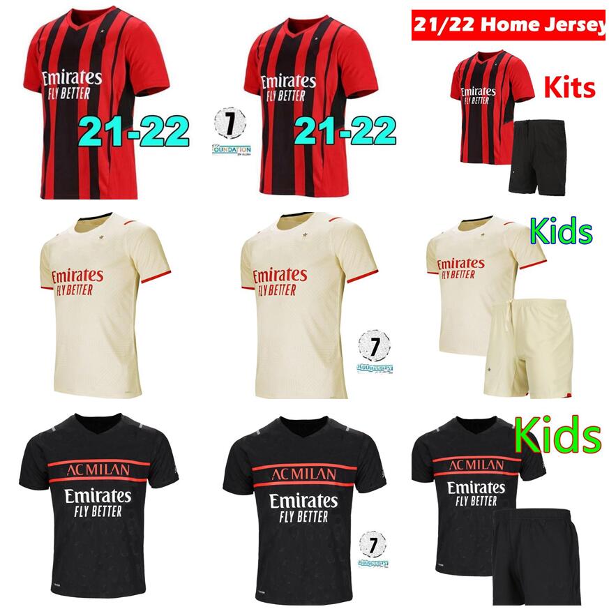 21 22 GIROUD IBRAHIMOVIC soccer jerseys player version AC milan 2021 2022 BRAHIM football shirt kids equipment REBIC Camiseta de futbol ROMA, Black;yellow
21 22 GIROUD IBRAHIMOVIC soccer jerseys player version AC milan 2021 2022 BRAHIM football shirt kids equipment REBIC Camiseta de futbol ROMA, Black;yellow
