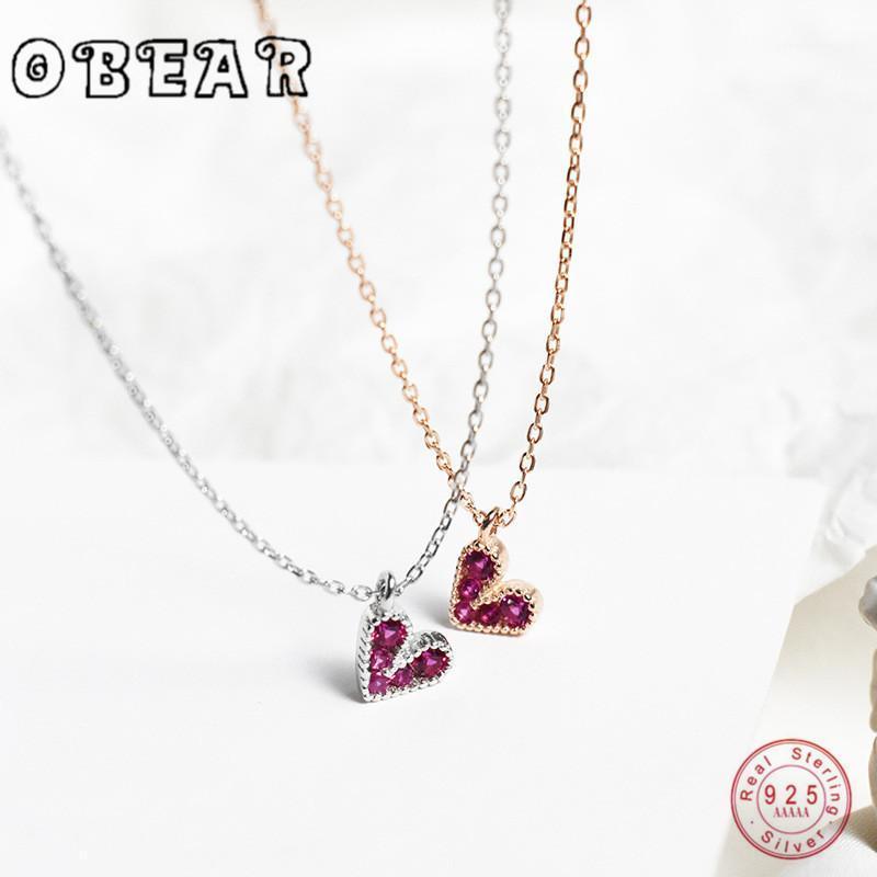 Sterling Silver Necklace With Red Zircon Heart Shape Pendants Fashion Jewlery Party Gift Chains
Sterling Silver Necklace With Red Zircon Heart Shape Pendants Fashion Jewlery Party Gift Chains