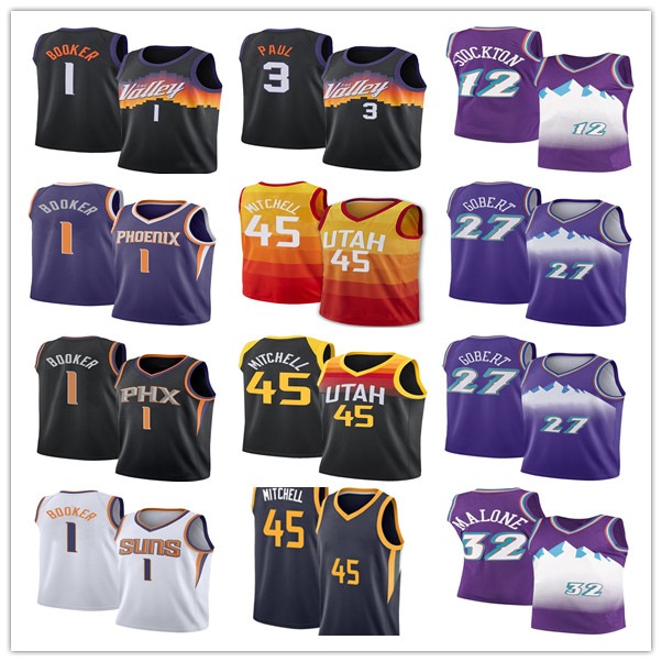 1 Booker Utah Jazz Devin Chris 45 Donovan Paul Rudy Mitchell Basketball Jerseys Gobert Karl 12 John 34 Charles Malone 13 Steve Stock, Black;red
1 Booker Utah Jazz Devin Chris 45 Donovan Paul Rudy Mitchell Basketball Jerseys Gobert Karl 12 John 34 Charles Malone 13 Steve Stock, Black;red