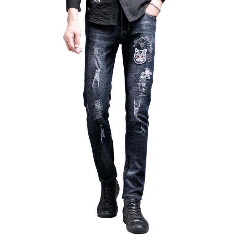 Men's Jeans Distressed Ripped Skinny Fashion Designer Mens Slim Motorcycle Biker Causal Men Denim Pants Hip Hop Male SPDK, Blue
Men's Jeans Distressed Ripped Skinny Fashion Designer Mens Slim Motorcycle Biker Causal Men Denim Pants Hip Hop Male SPDK, Blue