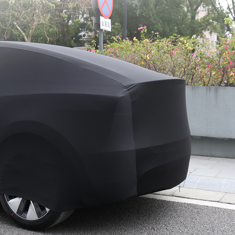 Tes-la Model3 Modely Car Cover Velvet Stretch Cloth Sunscreen Dustproof Car Cover Accessories