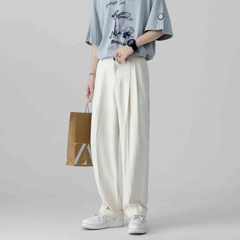 men's pants summer thin casual fashion black white wide-leg men korean loose breathable ice silk mens trousers s-xl 95b9
men's pants summer thin casual fashion black white wide-leg men korean loose breathable ice silk mens trousers s-xl 95b9