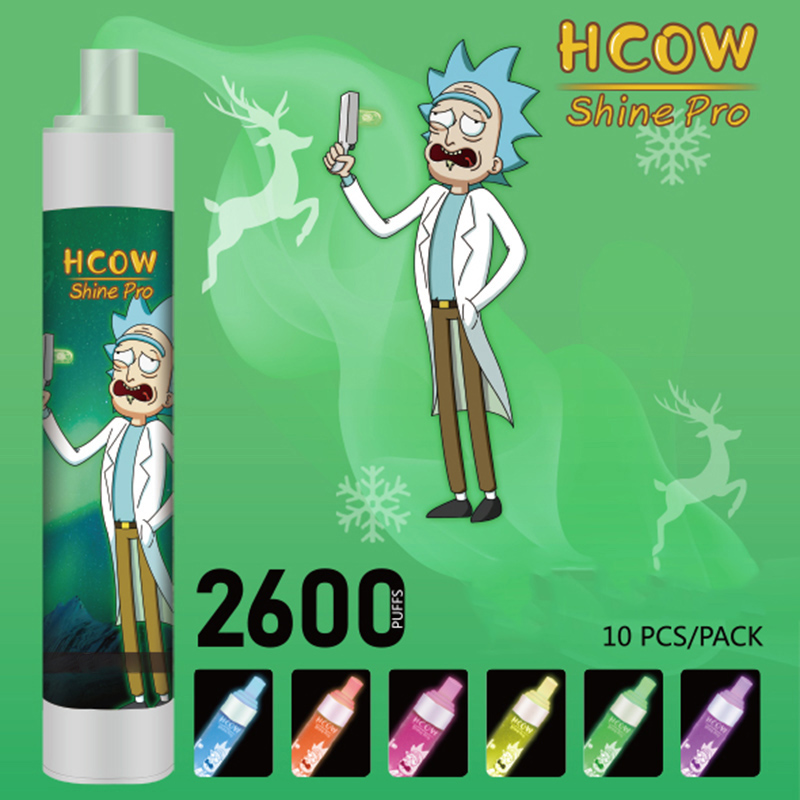 Original HCOW shine pro Disposable Cigarette Vape Pen 2600 Puffs With 1100mAh Battery Pre-filled Starter Kit Vapors quick-delivery vs bang max switch
Original HCOW shine pro Disposable Cigarette Vape Pen 2600 Puffs With 1100mAh Battery Pre-filled Starter Kit Vapors quick-delivery vs bang max switch