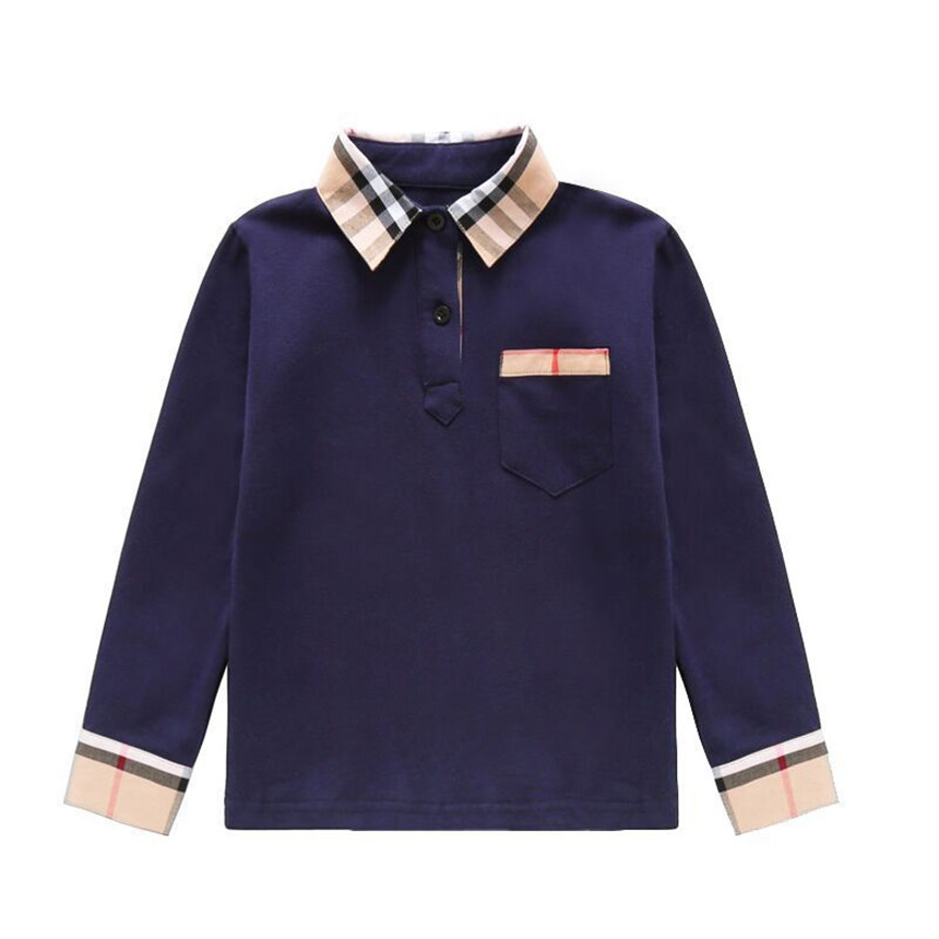 Spring Autumn Shirt Baby Boys T-Shirts Turn-Down Collar Kids Long Sleeve T-shirt Cotton Children Plaid Shirt Boy Shirts, Dark blue
Spring Autumn Shirt Baby Boys T-Shirts Turn-Down Collar Kids Long Sleeve T-shirt Cotton Children Plaid Shirt Boy Shirts, Dark blue